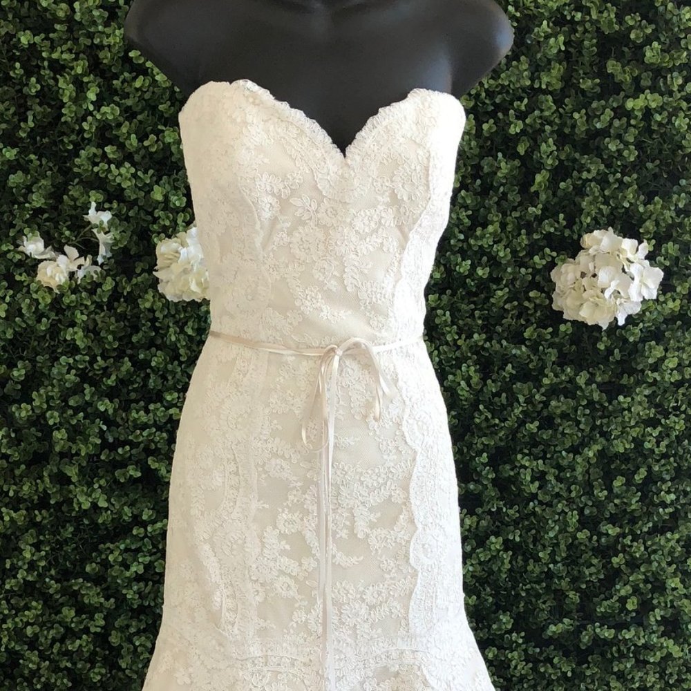 Tara Keely 2958 Size 10 White/Ivory Mermaid